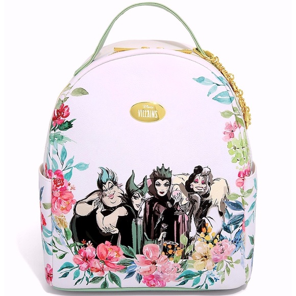 BNWT!✨ 🌺SUPER RARE HTF🌺 Gorgeous Disney Villains Floral Backpack - Picture 6 of 10